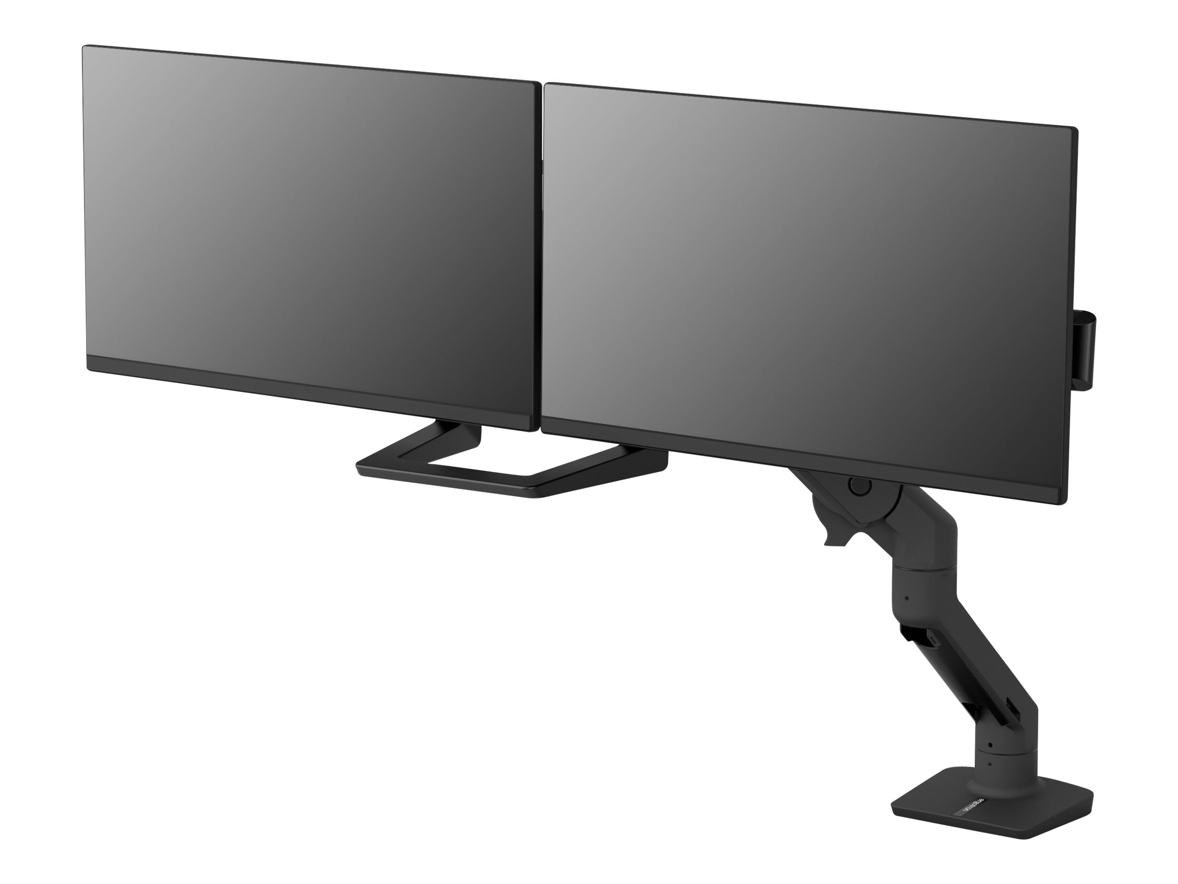 Ergotron HX Desk Dual Monitor Arm Mount, Matte Black (45-476-224)