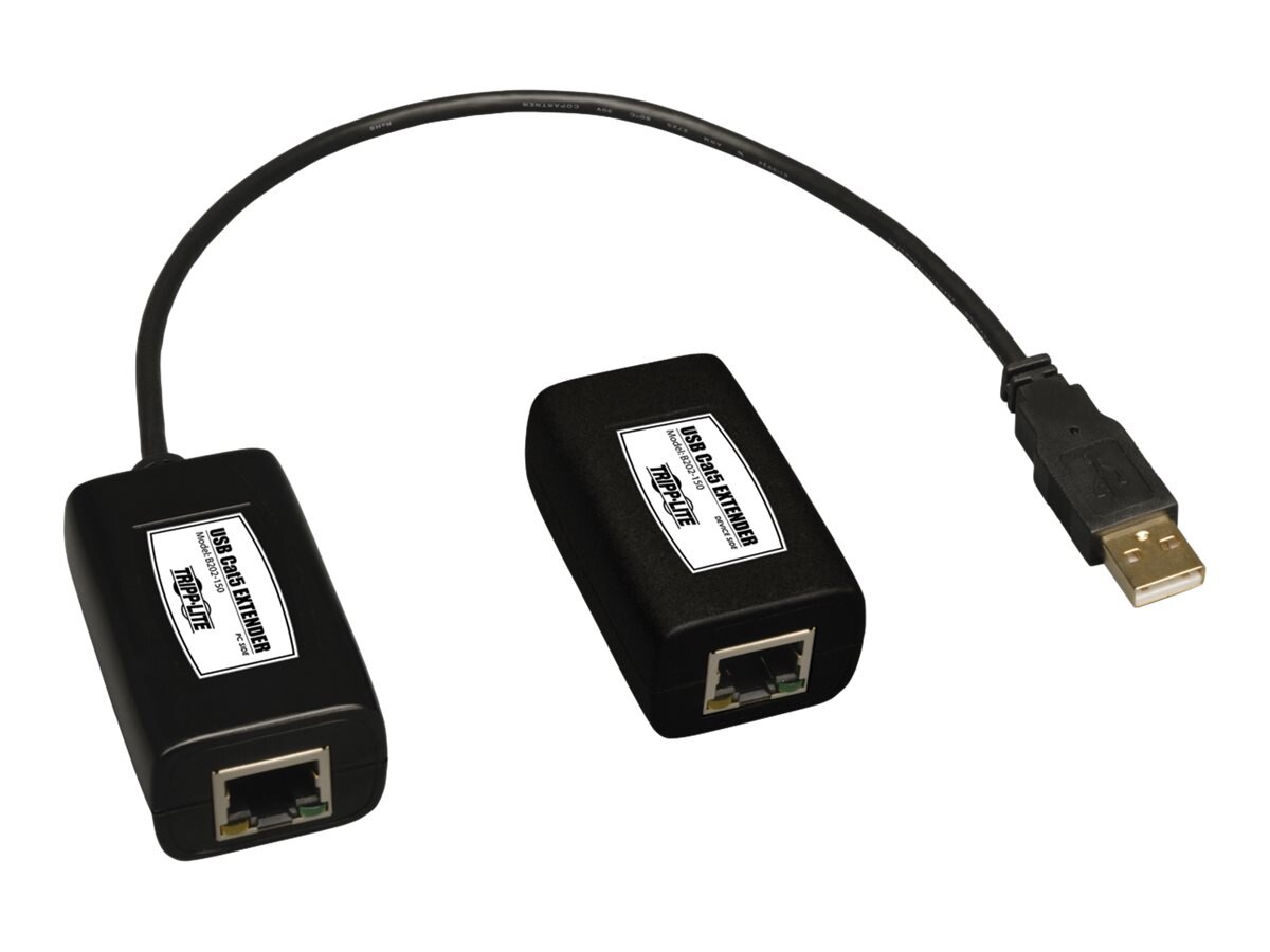 USB transmitters on CAT5 network cable for mouse extension