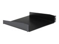 StarTech.com Standard Universal Server Rack Cabinet Shelf, 2U x 19w, Black, CABSHELF, 274987, Rack Mount Accessories