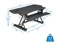 Mount-It! Extra Wide Height Adjustable Standing Desk Converter, MI-7925                       , 42037559, Furniture - Miscellaneous