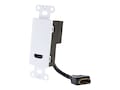 C2G HDMI Pass Through Wall Plate, White, 41043, 16055794, Premise Wiring Equipment