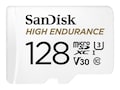 SanDisk 128GB High Endurance UHS-I microSDXC Memory Card with SD Adapter, SDSQQNR-128G-AN6IA, 37060761, Memory - Flash