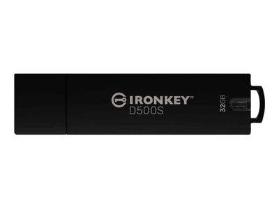 Kingston 32GB IronKey D500S Military-grade FIPS 140-3 Level 3 USB 3.2 Gen 1 Flash Drive, IKD500S/32GB, 41701896, Flash Drives Kingston 32GB IronKey D500S Military-grade FIPS 140-3 Level 3 USB 3.2 Gen 1 Flash Drive, IKD500S/32GB, 41701896, Flash Drives