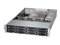 Supermicro Chassis, SuperChassis 826BE1C 2U RM E-ATX (2x) Intel AMD Family 12x 3.5 Bays 7xSlots 2x920W, Black, CSE-826BE1C-R920LPB, 17434745, Cases - Systems/Servers