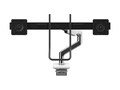 Humanscale M8.1 Arm, Clamp & Bolt-Thru Mount Combo, Polished Aluminum w  White Trim, Angled Dynamic Link, M81NTNDWBHB, 41774723, Mounting Hardware - Miscellaneous