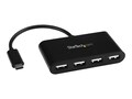 StarTech.com 4-Port USB 2.0 USB-C to 4x USB-A Mini Hub, Black, ST4200MINIC, 34470836, USB & Firewire Hubs