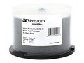 Verbatim 16x 4.7GB White Inkjet Printable DVD+R Media, 50-pack Spindle, 94917, 5640146, DVD Media