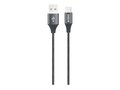 Urban Factory USB Type A to USB Type C M M Braided Nylon Cable, Black, 2m, CID74UF                       , 41811949, Cables