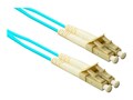 ENET LC-LC 50 125 OM4 Multimode Duplex Fiber Cable, Aqua, 50m, LC2-OM4-50M-ENC, 38200673, Cables