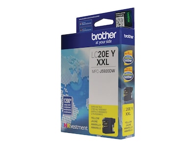 Brother Yellow LC20EY Super High Yield Ink Cartridge for MFC-J5920DW, LC20EY, 21004289, Ink Cartridges & Ink Refill Kits - OEM Brother Yellow LC20EY Super High Yield Ink Cartridge for MFC-J5920DW, LC20EY, 21004289, Ink Cartridges & Ink Refill Kits - OEM