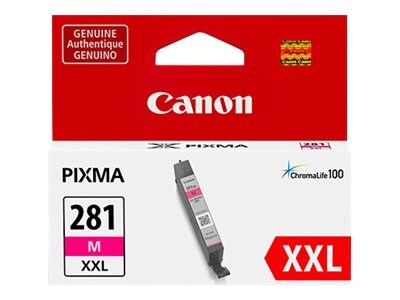 Canon CLI-281 XXL Ink Tank, Magenta, 1981C001, 34535142, Ink Cartridges & Ink Refill Kits - OEM