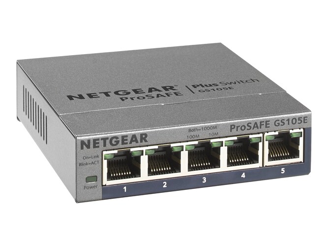 Netgear ProSafe Plus 5-port GbE Switch , GS105E-200NAS, 16637727, Network Switches