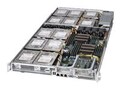 Supermicro SuperServer 6017R 1U RM C602 (2x) Xeon E5-2600 Family Max.512GB DDR3 12x3.5 Bays 1xPCIe 2xGbE 650W, SYS-6017R-73HDP+, 15675705, Barebones Systems