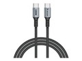 Verbatim Sync & Charge 100W USB-C to USB-C Cable, Black, 3.9ft, 31846 , 42032775, Cables Verbatim Sync & Charge 100W USB-C to USB-C Cable, Black, 3.9ft, 31846 , 42032775, Cables