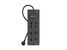 Belkin 8-Outlet 2500J Right Angle Plug Surge Protector w  8ft Cord - Gray 