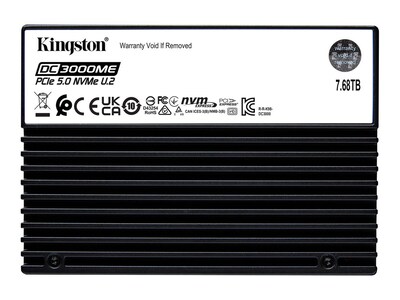 Kingston 7.68TB DC3000ME PCIe 5.0 NVMe U.2 Internal Solid State Drive, SEDC3000ME/7T6 , 41946643, Solid State Drives - Internal Kingston 7.68TB DC3000ME PCIe 5.0 NVMe U.2 Internal Solid State Drive, SEDC3000ME/7T6 , 41946643, Solid State Drives - Internal