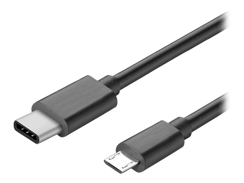 Defecte Binnenshuis de studie 4Xem USB Type C to Micro USB 2.0 M M Cable, Black, 6ft (4XUSBCMICROB6)