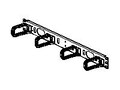 Panduit Cable Management D-Ring Panel, Horizontal, RoHS, CMPHF1, 8580951, Rack Cable Management
