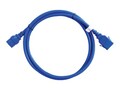 Raritan SecureLock Power Cord  IEC C14 to IEC C13, 16AWG, Blue, 4ft (6-pack), SLC14C13-4FTK2-6PK, 16231217, Power Cords