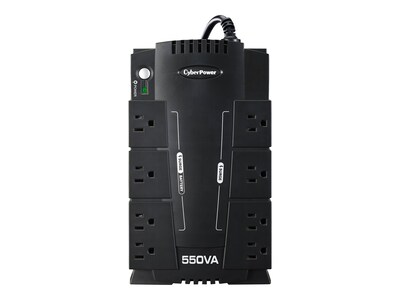 CyberPower 550VA Standby Green UPS (8) 5-15R Outlets USB, Management Software (CP550SLG), CP550SLG, 10896331, Battery Backup/UPS