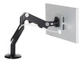 Humanscale M8 Monitor Arm-Bolt Through Mount, Black with Black Trim, M8BB1S, 15226598, Computer Carts - Medical