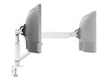 Atdec Adjustable Heavy Duty Display Desk Mount for Monitors up to 35 and 17.6lbs - White, AW-ORA-F-W, 41646858, Stands & Mounts - Desktop Monitors
