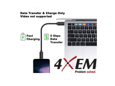 4Xem USB 3.1 Gen 2 USB-C M M Cable, Black, 3ft, 4XUSBCUSBC3, 36364172, Cables