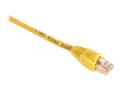 Black Box GigaBase 350MHz CAT5E Snagless Booted Patch Cable, Yellow, 6ft, EVNSL84-0006, 41071451, Cables
