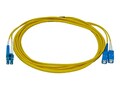 NetSource LC-SC OS2 Singlemode Duplex Fiber Optic Cable, 5m, NLSM-LCSC-5M, 42154068, Cables