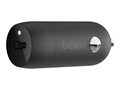 Belkin 30W 1x USB-C Fast Charge Car Charger Power Adapter - Black, CCA004BTBK, 41593648, Automobile/Airline Power Adapters