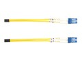 Black Box LC-LC 9 125 OS2 Singlemode Fiber Cable, Yellow, 3m, FOSM-003M-LCLC, 13631987, Cables