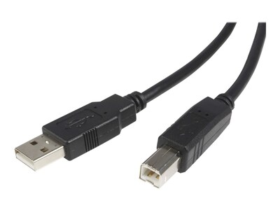 StarTech.com USB 2.0 Certified Cable, USB Type A to USB Type B (M-M), Black, 6ft, USB2HAB6, 12287011, Cables