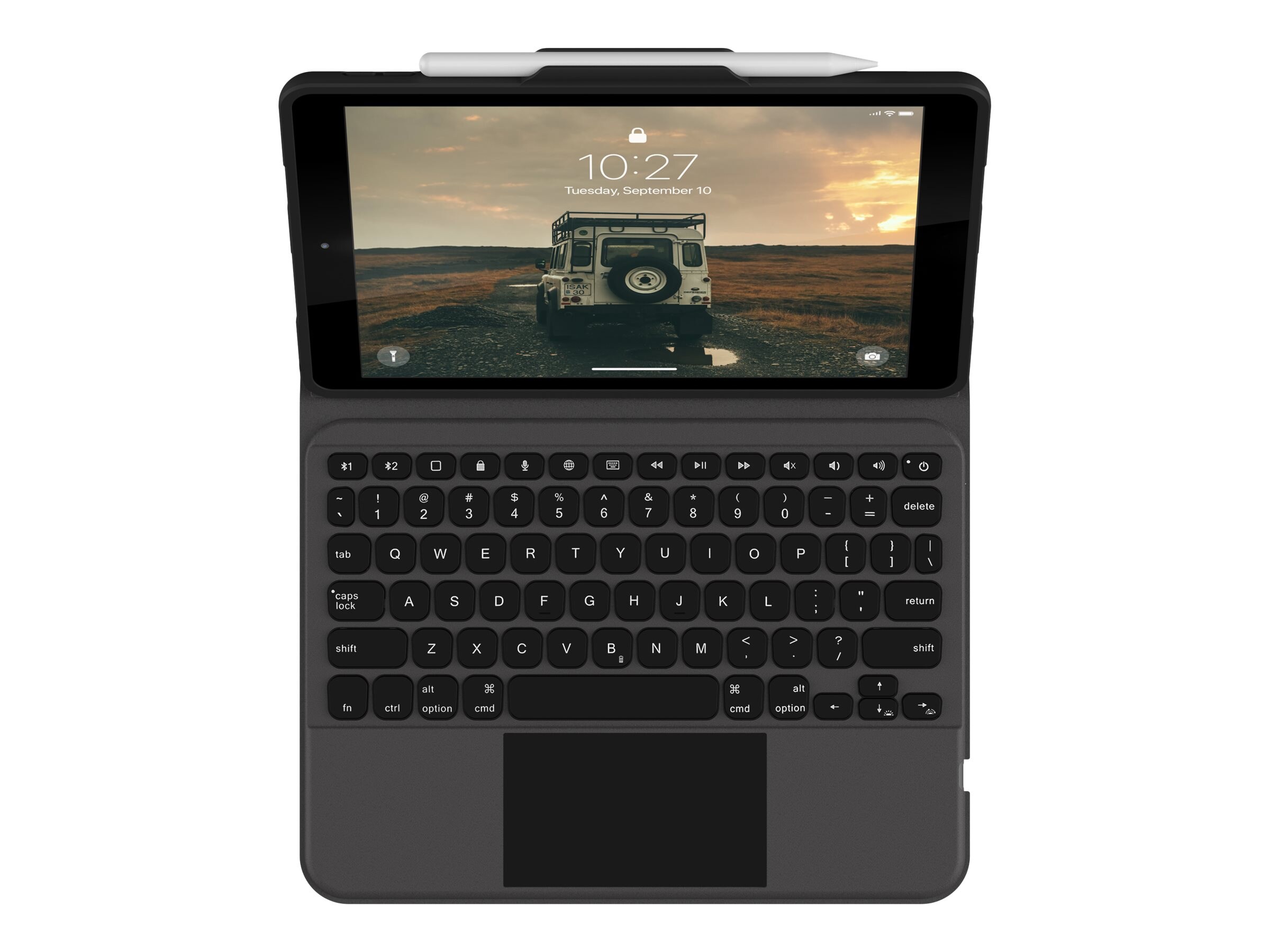 Urban Armor Rugged Bluetooth Keyboard Case w Trackpad for iPad 