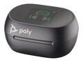 HP Poly Voyager Free 60+ UC M Earbuds - Carbon Black w  BT700 USB-C Adapter & Touchscreen Charge Case, 7Y8H0AA, 41715937, Earphones