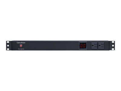 CyberPower Metered PDU 120V 15A 1U RM 5-15P Input 15ft Cord (10) 5-15R Outlets, RoHS, PDU15M2F8R, 11263851, Power Distribution Units