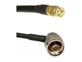 AccelTex 195 Series Right Angle N-Style Plug to RPSMA Plug Cable Assembly, 3ft, ATS-00380                     , 41958951, Cables