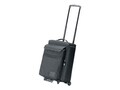 Jelco Padded Hard Side Travel Case for Projector with Removable Laptop Case, Wheeled, Black, 11x14x22, JEL-1312RP, 17234436, Carrying Cases - Other
