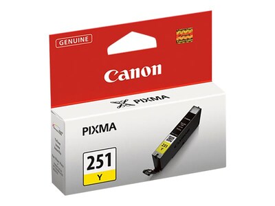 Canon Yellow CLI-251Y Ink Tank, 6516B001, 15186768, Ink Cartridges & Ink Refill Kits - OEM