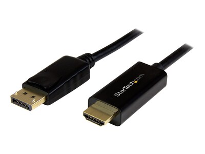 StarTech.com DisplayPort to HDMI Converter Cable, Black, 1m, DP2HDMM1MB, 19964862, Cables
