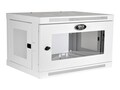 Tripp Lite SmartRack 6U Low-Profile Switch-Depth Wall-Mount Rack Enclosure Cabinet with Clear Window, White, SRW6UWG, 30785144, Racks & Cabinets