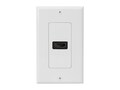 4Xem Single HDMI Wall Plate, 1-port, 4XWALLHDMI1, 41411498, Premise Wiring Equipment