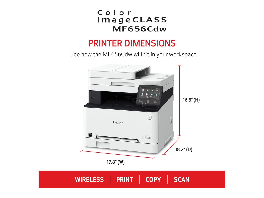 Canon imageCLASS MF656Cdw Wireless Color All-In-One Laser Printer