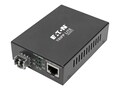 Tripp Lite 10 100 1000 LC PoE+ Gigabit Multimode Fiber to Ethernet Media Converter, International Power Cables, N785-INT-PLCMM1, 41526592, Network Transceivers