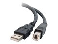 C2G USB 2.0 Type A to Type B M M Cable, Black, 5m, 28104, 7374507, Cables
