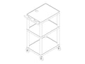 Da-Lite PixMate Plastic Cart, 4692, 12294561, Computer Carts