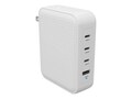Targus HyperJuice 145W 4-Port USB GaN Travel Charger - White, HJ1001WHWWGL                  , 42018762, Battery Chargers