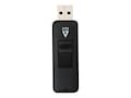 V7 2GB Retractable USB 2.0 Flash Drive, Black, VF22GAR-3N, 31506362, Flash Drives