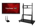 ViewSonic 65 ViewBoard 4K Ultra HD Interactive Flat Panel with AC Adapter and Cart Bundle, IFP6550-E2, 36339858, Monitors - Large Format - Touchscreen