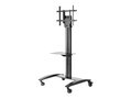 Peerless-AV Full Featured Flat Panel Cart for 32 to 75 Displays, Black, SR575M, 18951841, Stands & Mounts - Digital Signage & TVs