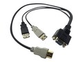 Lantronix Cable for Spider Duo-USB, Local Input, Standard 21.6, 500-196-R-ACC, 35776319, Cables